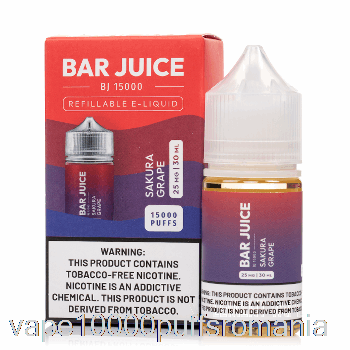 Vape Romania Sakura Grape - Suc De Bar - 30ml 50mg